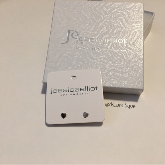 Sterling silver tiny heart studs - Picture 4 of 7